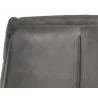 Sunpan Cardona Swivel Lounge Chair - Gunmetal with Marseille Camel Leather - Seat Back Close-Up - Sunpan Cardona Swivel Lounge Chair - Gunmetal with Marseille Camel Leather - Seat Back Close-Up
