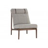 Sunpan Elanor Lounge Chair Front Altro Cappuccino - Front Side Angle