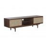 Sunpan Akita Media Console And Cabinet - Angled View
