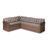 Angela Modern and Contemporary Grey Fabric - Sofa