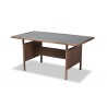 Angela Modern and Contemporary Grey Fabric - Table