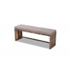 Angela Modern and Contemporary Grey Fabric - Bench