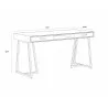 Sunpan Alma Desk - Dimensions - Sunpan Alma Desk - Dimensions