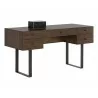 Sunpan Bradbury Desk - Angled with Decor - Sunpan Bradbury Desk - Angled with Decor