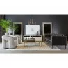 Sunpan Ambrose Modular Media Console in Cabinet in Rustic Oak and Black - Lifestyle - Sunpan Ambrose Modular Media Console in Cabinet in Rustic Oak and Black - Lifestyle