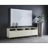 Sunpan Ambrose Modular Media Console in Cabinet in Champagne Gold And Cream - Lifestyle - Sunpan Ambrose Modular Media Console in Cabinet in Champagne Gold And Cream - Lifestyle