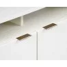 Sunpan Ambrose Modular Media Console in Cabinet in Champagne Gold And Cream - Shelf Top Angled  - Sunpan Ambrose Modular Media Console in Cabinet in Champagne Gold And Cream - Shelf Top Angled 