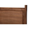 Veronica Modern and Contemporary Walnut Brown Finished Wood King Size Platform Canopy Bed - Platform Close-Up