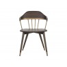  Sunpan Demi Dining Chair in Dark Brown - Front