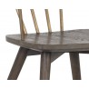  Sunpan Demi Dining Chair in Dark Brown - Seat Close-up