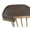  Sunpan Demi Dining Chair in Dark Brown - Seat back