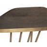  Sunpan Demi Dining Chair in Dark Brown - Back Angle Close-up