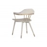 Sunpan Demi Dining Chair in Grey - Back Angle