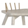  Sunpan Demi Dining Chair in Grey - Seat Close-up
