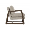Sunpan Catalano Lounge Chair in Graph Fog - Side Angle