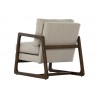 Sunpan Catalano Lounge Chair in Graph Fog - Back Angle