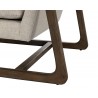 Sunpan Catalano Lounge Chair in Graph Fog - Leg Frame Close-up