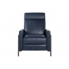 Sunpan Brandon Recliner in Cortina Ink Leather - Front