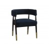 Sunpan Callem Dining Armchair In Danny Navy - Angled