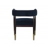 Sunpan Callem Dining Armchair In Danny Navy - Back View