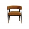 Sunpan Callem Dining Armchair In Danny Amber - Front
