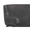 Sunpan Derome Lounge Chair in Bravo Portabella - Arm Close-up