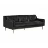  Sunpan Benton Sofa in Behike Ebony Leather - Angled -  Sunpan Benton Sofa in Behike Ebony Leather - Angled