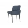 Sunpan Carlo Dining Armchair In Black And Dillon Thunder - Back Angle - Sunpan Carlo Dining Armchair In Black And Dillon Thunder - Back Angle
