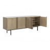 Sunpan Briar Sideboard Weathered Oak Open