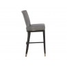 Sunpan Alister Barstool in Bravo Metal and Polo Club Stone - Side