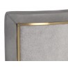 Sunpan Alister Barstool in Bravo Metal and Polo Club Stone - Seat Back Detail