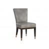 Sunpan Alister Dining Chair in Bravo Metal / Polo Club Stone - Angled View