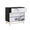 Sunpan Cordero Dresser - Angled with Opened Drawer