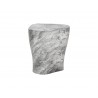 Sunpan Dali End Table In Marble Look And Grey - Angled
