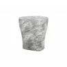 Sunpan Dali End Table In Marble Look And Grey - Side - Sunpan Dali End Table In Marble Look And Grey - Side