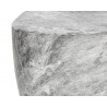 Sunpan Dali End Table In Marble Look And Grey - Edge Close-up