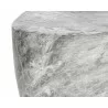 Sunpan Dali End Table In Marble Look And Grey - Edge Close-up - Sunpan Dali End Table In Marble Look And Grey - Edge Close-up