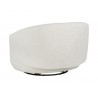 Sunpan Walsh Swivel Lounge Chair Effie Linen - Back Angle 