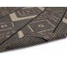 Sunpan Asana Hand-woven Rug in Black / Tan - 5' X 8' - Edge Close-up
