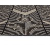 Sunpan Asana Hand-woven Rug in Black / Tan - 5' X 8' - Top Angled