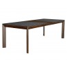Sunpan Claire Extension Dining Table - 78.75" To 94.5" - Angled View Extended