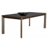 Sunpan Claire Extension Dining Table - 78.75" To 94.5" - Angled with Decor