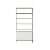 Ambrose Modular Bookcase in Champagne Gold And Cream - Large - Front