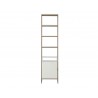 Ambrose Modular Bookcase in Champagne Gold and Cream - Front