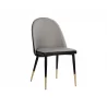 Sunpan Klein Dining Chair in Dillon Stratus / Dillon Black - Angled - Sunpan Klein Dining Chair in Dillon Stratus / Dillon Black - Angled