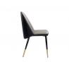Sunpan Klein Dining Chair in Dillon Stratus / Dillon Black - Side View