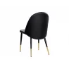 Sunpan Klein Dining Chair in Dillon Stratus / Dillon Black - Back View - Sunpan Klein Dining Chair in Dillon Stratus / Dillon Black - Back View