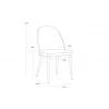 Sunpan Klein Dining Chair - With Dimensions - Sunpan Klein Dining Chair - With Dimensions