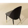 Sunpan Klein Dining Chair in Dillon Stratus / Dillon Black - Top Back Angled - Sunpan Klein Dining Chair in Dillon Stratus / Dillon Black - Top Back Angled