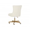 Sunpan Delilah Office Chair in Dillon Cream - Back Angle